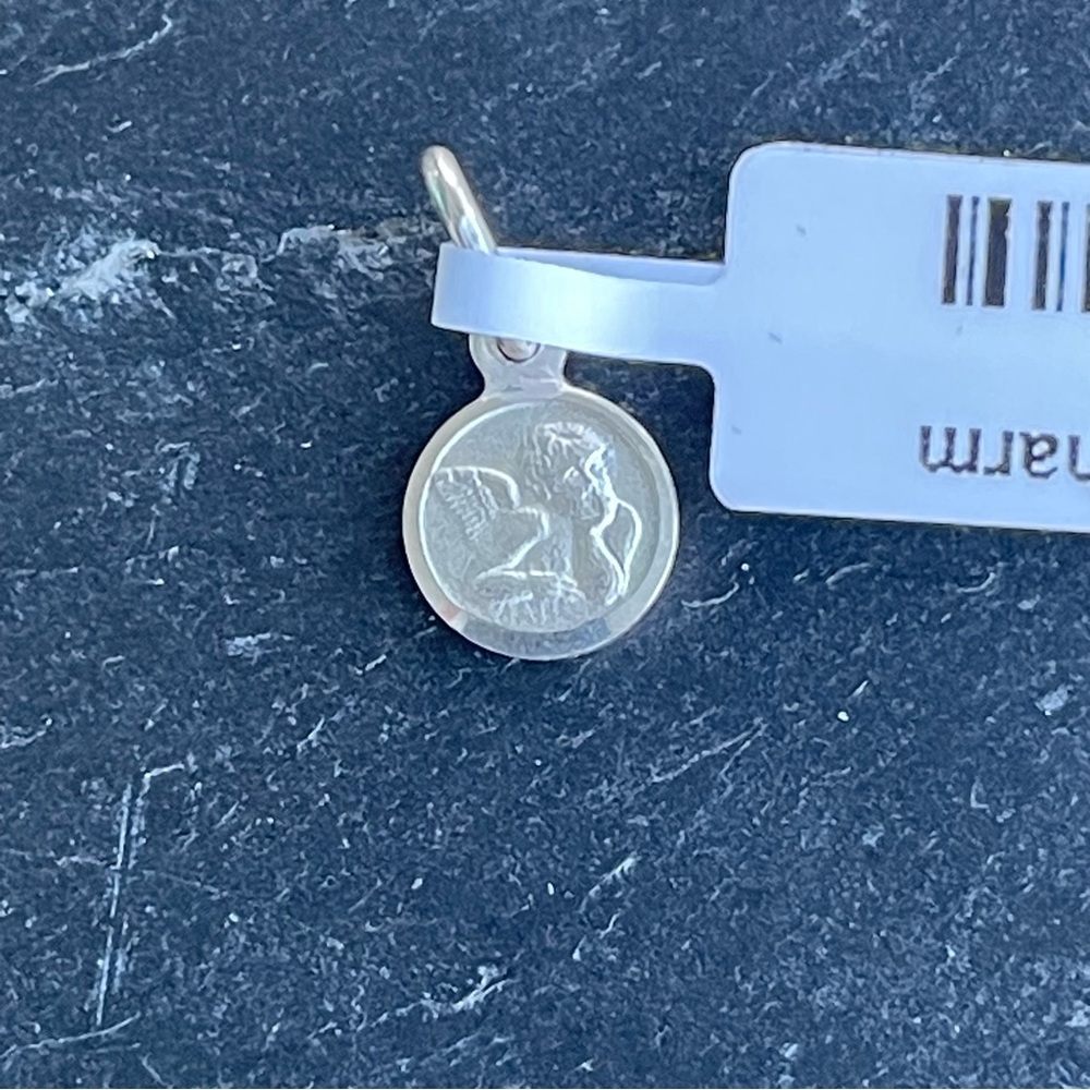 Sterling Silver 925 Angel Pendant Charm - Picture 4 of 7